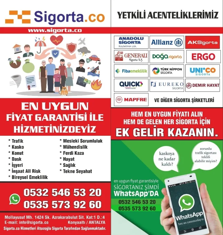 Sigorta ve Yatırım İşlemleri